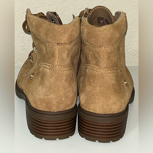 Giani Bernini Womens Bertey Suede Lace-Up Booties Memory Foam, brown/tan - Picture 5 of 11